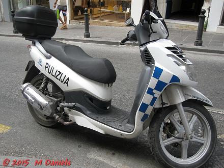 Police Peugeot scooter