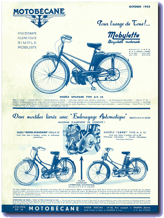 Motobécane AV31, AV32 & AV33 leaflet
