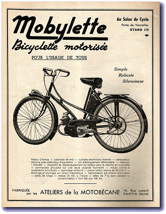 Motobécane AV3 advertisement