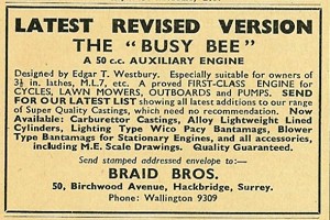 Busy Bee advert