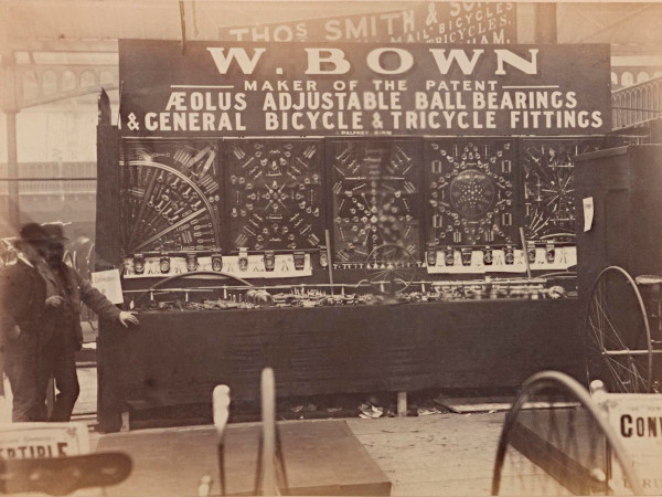 Bown stand at the Speedwell Exhibition, 1885