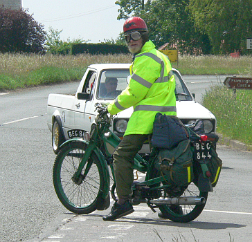 Keith Ashby on the Horham Bygones ride, June 2008 Keith Ashby in 2008