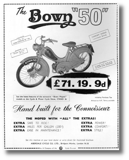 Bown advert, 1956