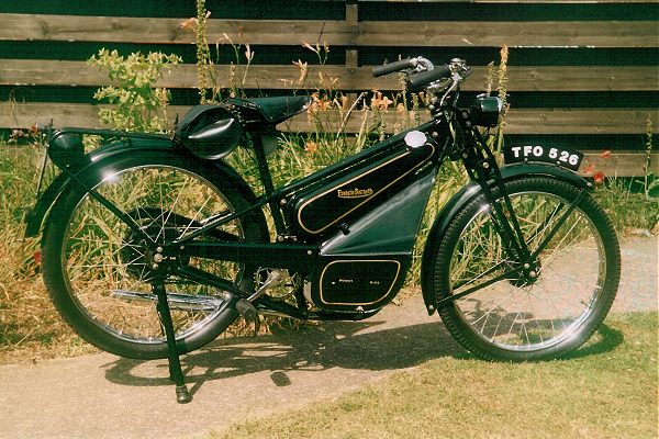 Offside view of the Francis–Barnett Powerbike