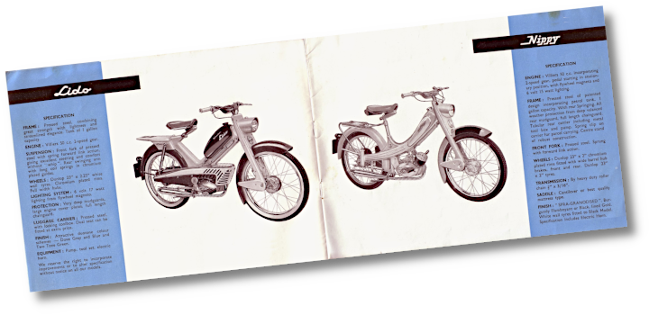 Mopeds in 1959 Norman catalogue