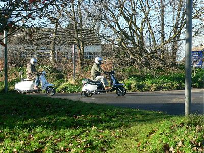 Scooters at Shotley