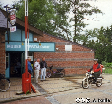 The halfway stop used to be a customs post