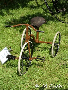 Child's tricycle at Sweffling Bygones Museum Open Day