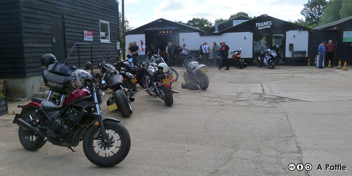 Reservoir Dogs Run from Frank’s Motorcycles in Stanway