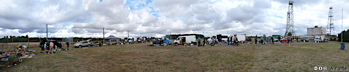 Panoramic view of the autojumble