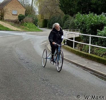 The Boot & Back: Richard was the only tricyclist on the ride