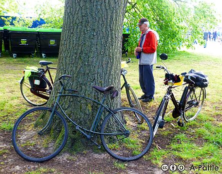 BSA Paratroop bike in Christchurch Park, Ipswich