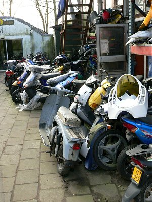Heaps of scooters