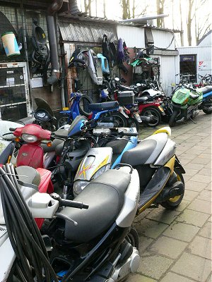 More scooters, and some mopeds