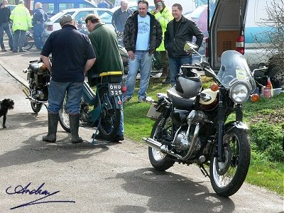 Another of the visiting 'big bikes'