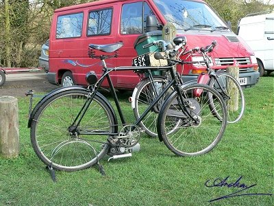 Two Rudges - one with a Lohmann engine and one with an Itom