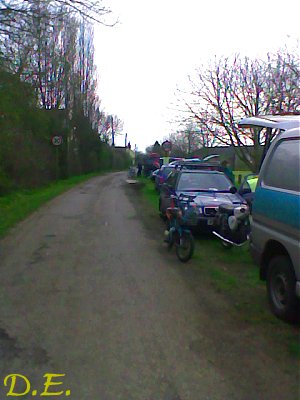 The lane to the village hall