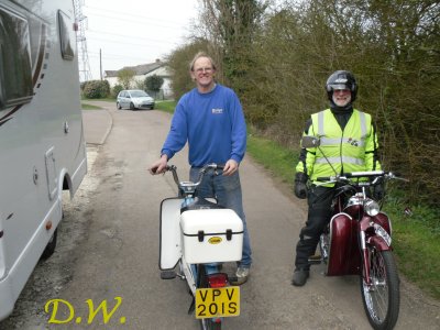Ralph and one of the VMCC riders