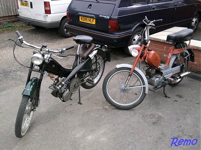 The bikes parked at the pub stop