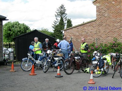 Bikes parked at the Lordship Arms