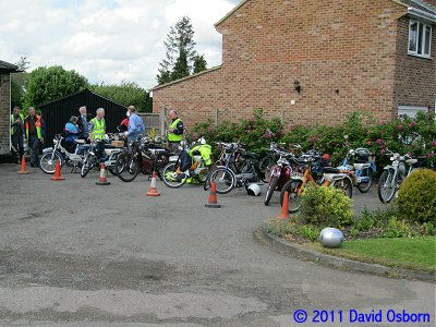 Bikes parked at the Lordship Arms