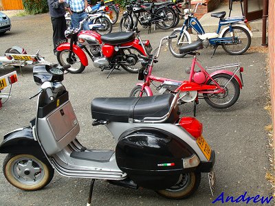 The bikes parked outside the hall