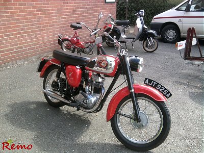 The bikes parked outside the hall