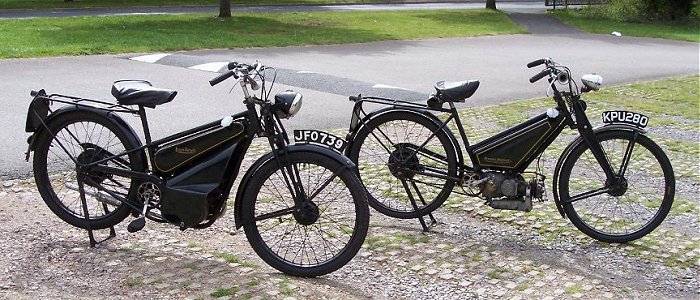 Two Francis Barnett Powerbikes