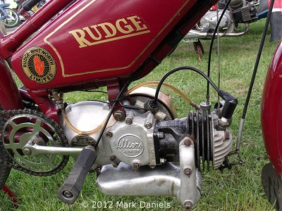 Rudge autocycle at Ramsholt