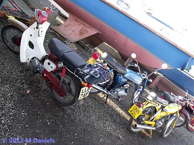 Bikes and boats at Orwell Yacht Club