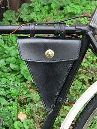 Triangle bag on cycle